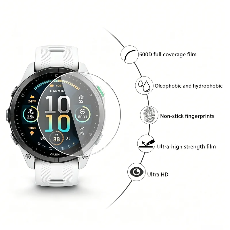 Premium Tempered Glass Screen Protector Film for Garmin Forerunner Series