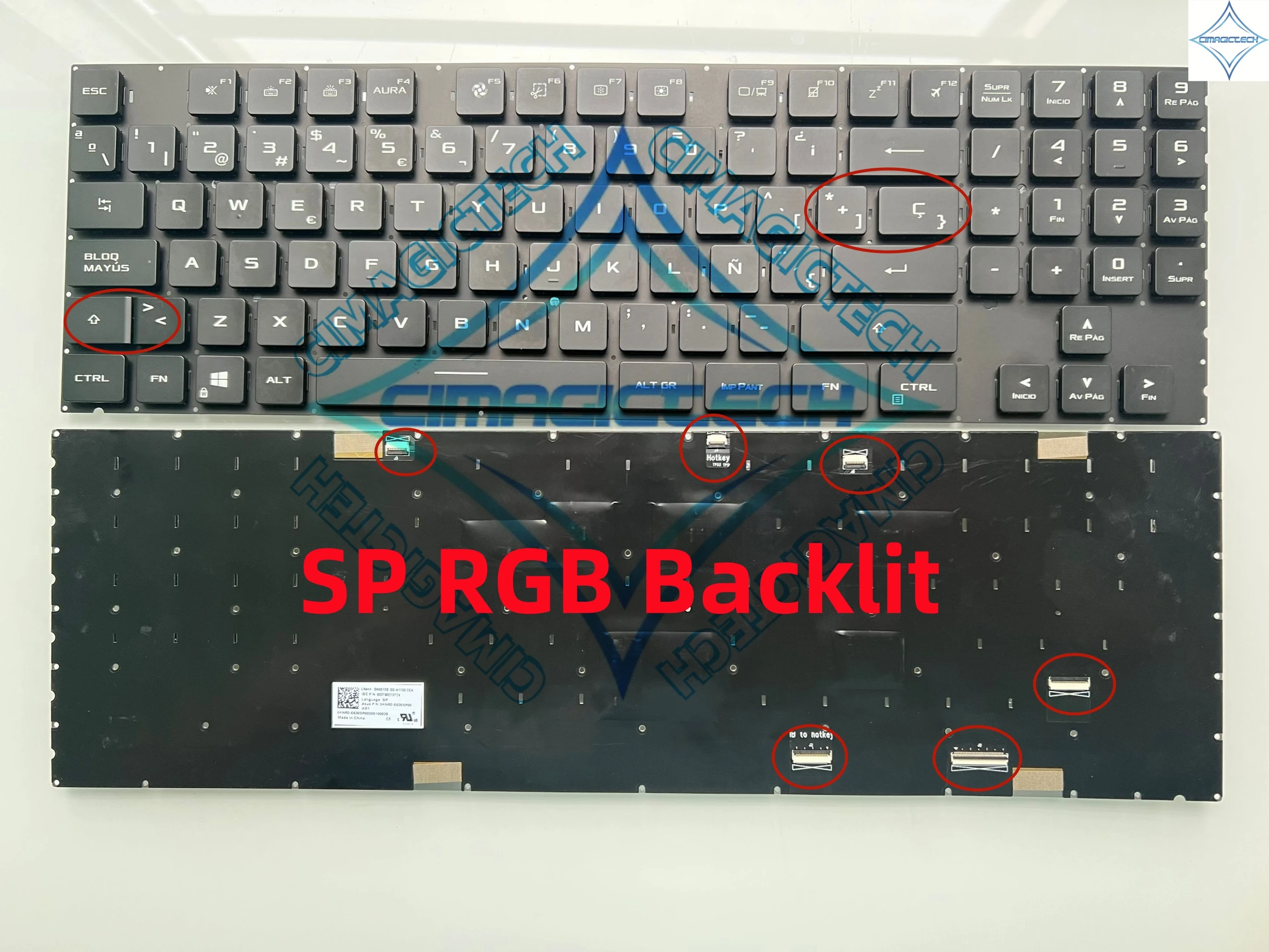 Keyboard Asus Rog Scar 17 G733qs ASUS ROG STRIX SCAR 17 G733
