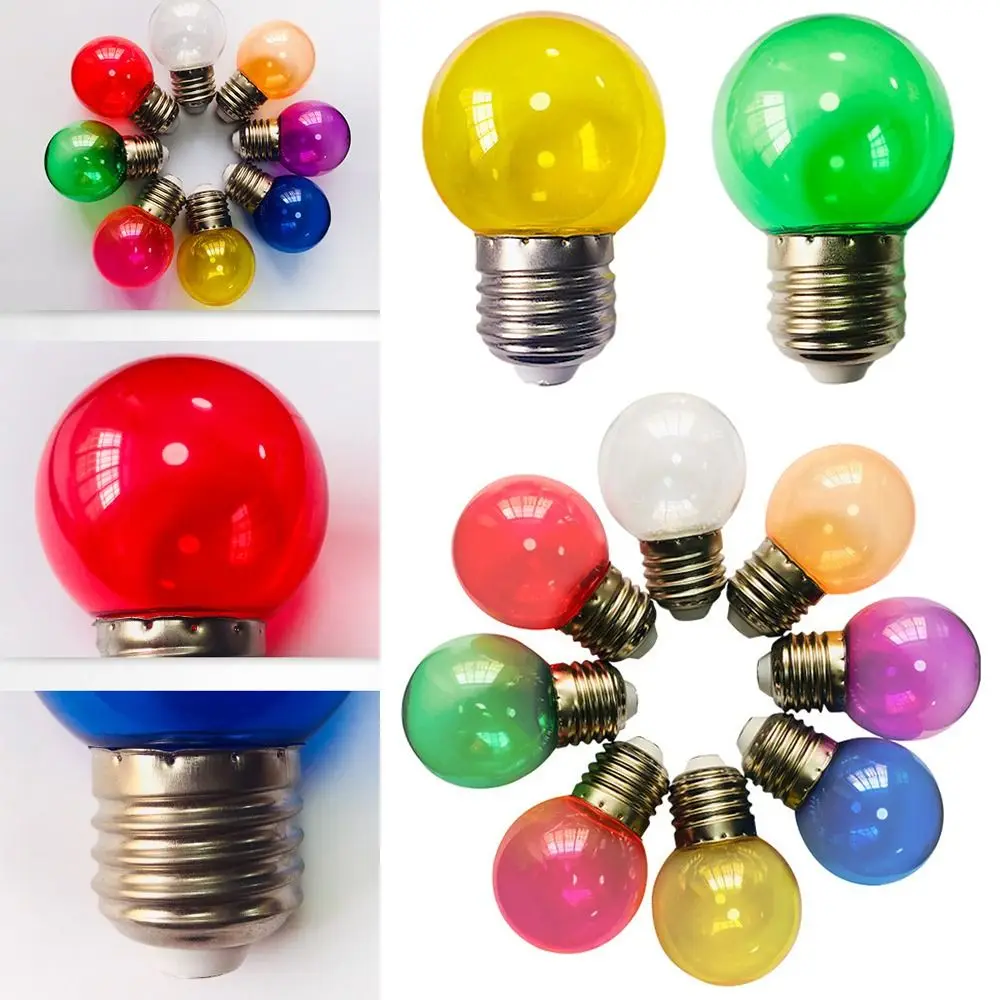 

G45 3W Translucent Led Bulb Lamp E27 ABS Colorful Led Light Lamparas Flashlight Globe Bulbs Home Decor