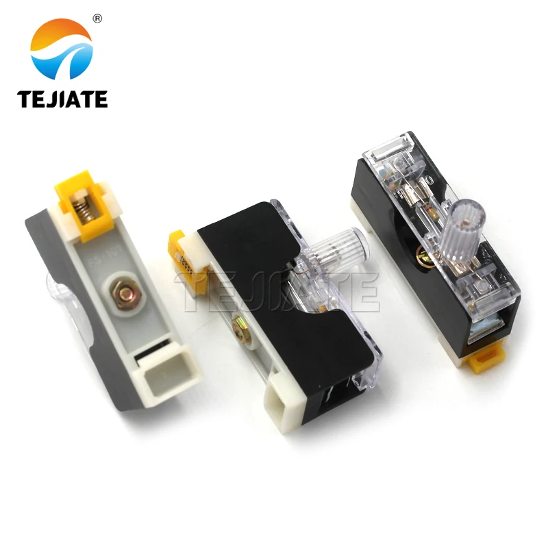 FS-101 fuse holder with light fuse box 6 * 30 holder 6X30 built-in 10A tube 2PCS