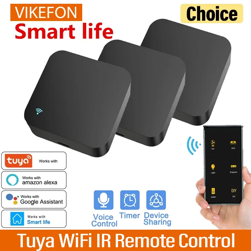 에어컨 TV 용 Tuya WiFi IR 원격 제어 Alexa Google 홈 리모컨..
