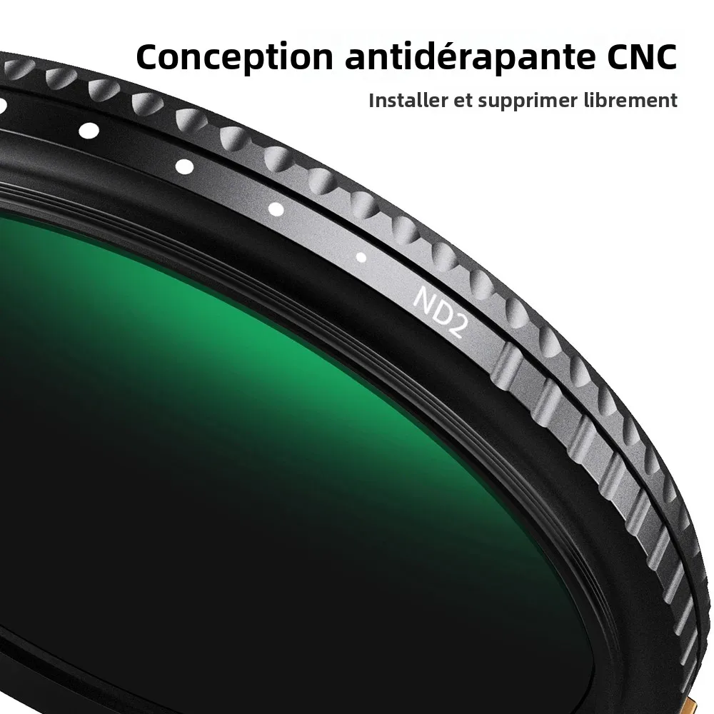 Filtre ND variable ND2-ND400 77mm - K&F Concept
