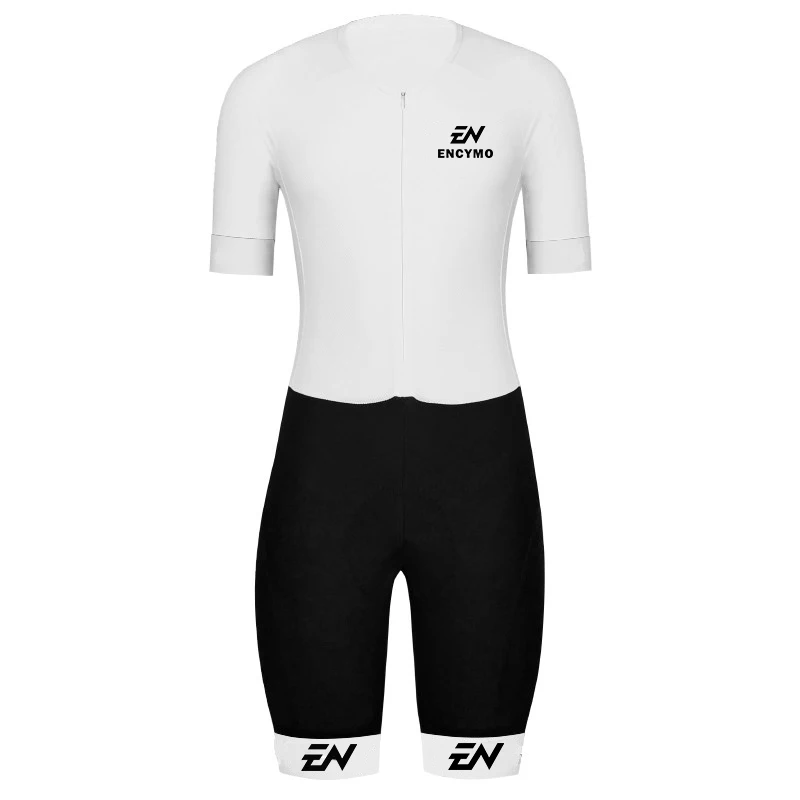 

ENCYMO Cycling Skinsuit Trisuit Men Triathlon MTB Bike Clothing Breathable Racing Bicycle Wear Jumpsuit One Piece Cycling