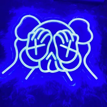 Kawaii Neon Sign Led Anime Neon Sign Custom Neon Sign Wall Art Atmosphere Light Party Sign Single Girl Party Gifts for Teens 9