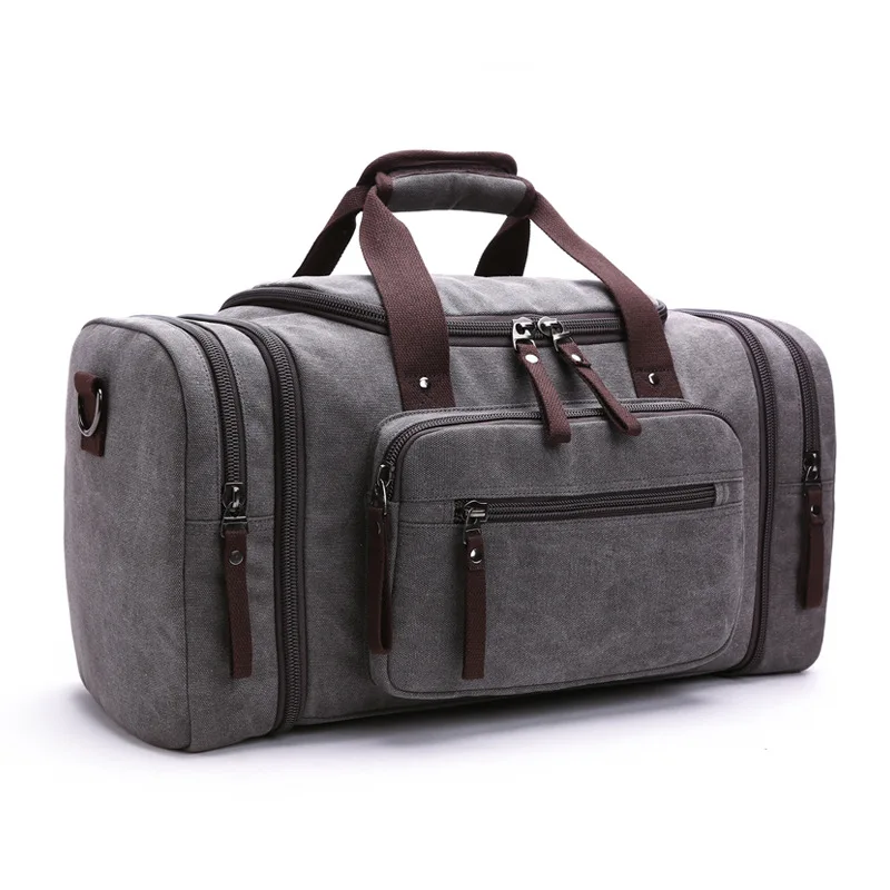 Travel Totes Handbag Large Capacity Canvas Military Sports Bag Gym Fitness Duffel for Man Business Suitcase Luggage Shoulder Bag