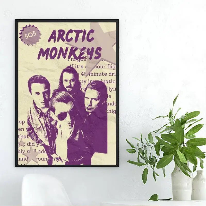 Arctic Monkeys Vintage Kraft Paper Poster Diy Wall Art For Home