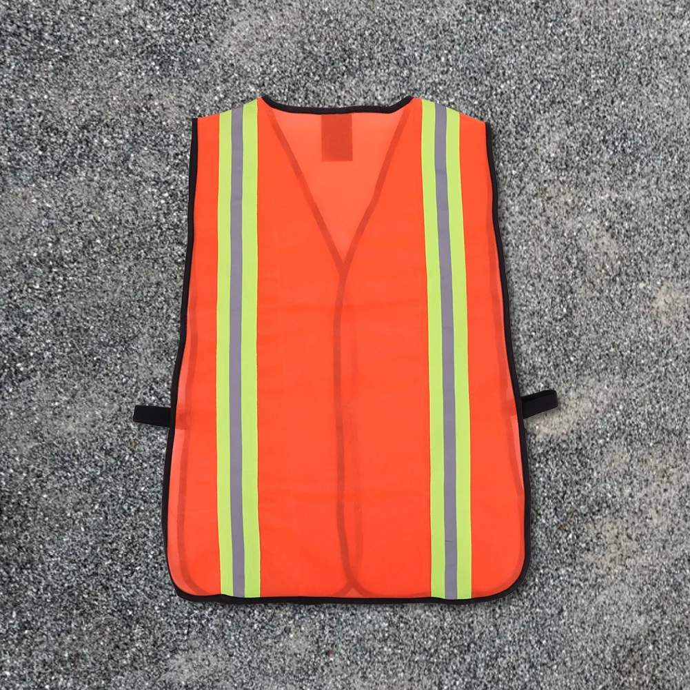 Industrial Safety Vest with Reflective Strips Outdoor Work Vest High Visibility Safety for Engineer Construction