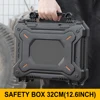 Tool Box Hard Carry Case Bag Waterproof Safety Carrying Case PU Portable Tools Suitcase Military Pistol Storage Bag & Foam Pads 1