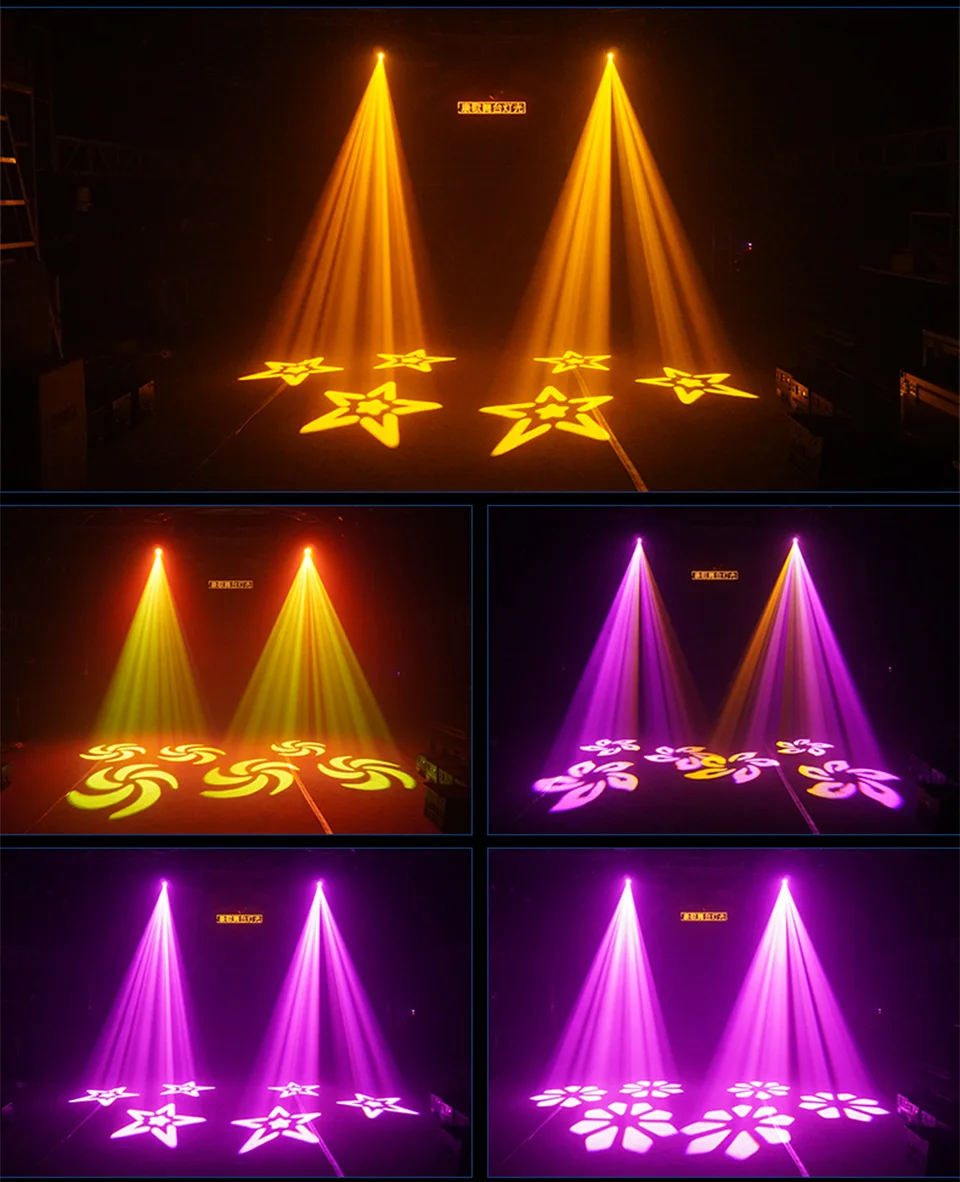 Led Shake Head Light 80W Moving Head Pattern Lights DJ Disco Stage Moving head E