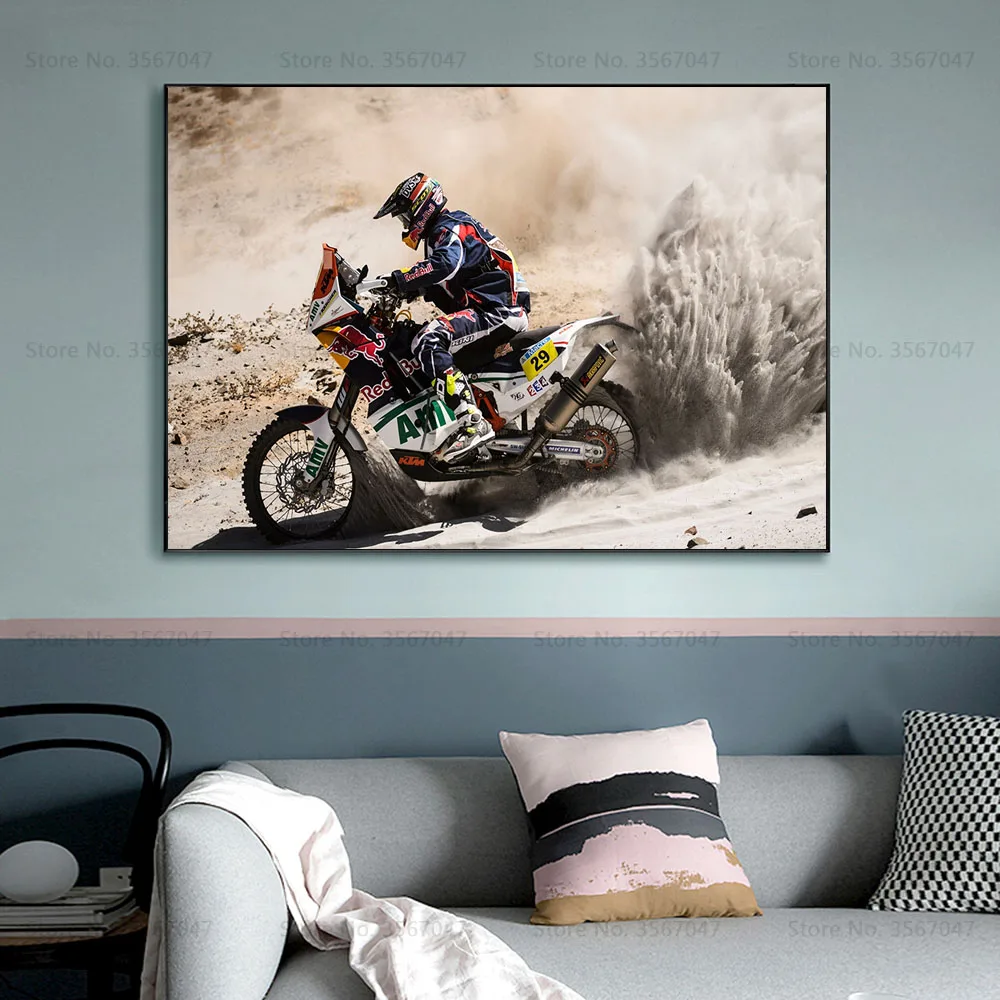 CP056 Cool Motorbike Cross Racing Motocross Moto Retro Poster Prints Art Canvas Painting Wall Picture For Home Decor |