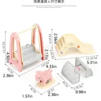 Developing Hands-On Skills Table Dollhouse Accessories Miniature Play House Toy Small Model Furniture Forest Family Kitchen Toy 2
