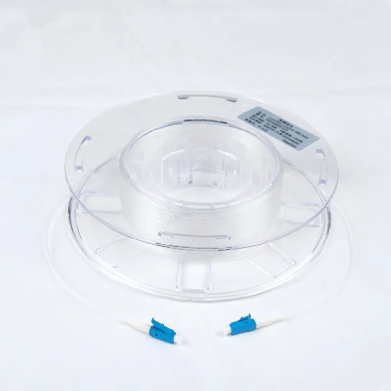 LC UPC FC UPC Indoor Transparent Fiber Optic Cable G657A2 Invisible Singlemode Single Core Jumper Household Extension line