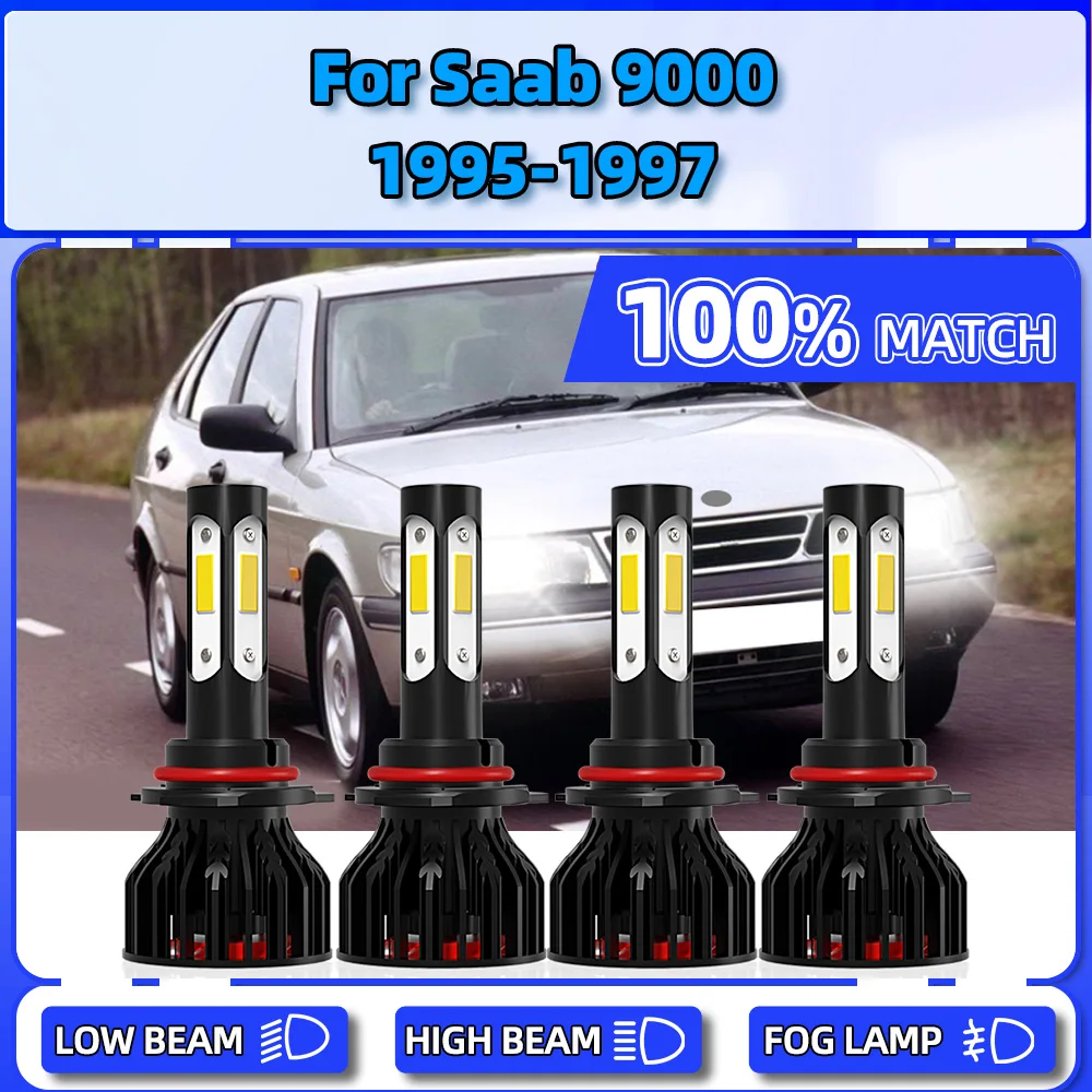 

40000LM 240W LED Headlight Bulbs 6000K White Plug And Play Car Lights 12V Turbo Auto Headlamps For Saab 9000 1995 1996 1997