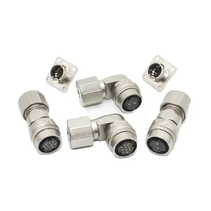 Yaskawa-servo Encoder Connector Motor Brake Plug Pin 10 Pin Cm10-sp10s-m-d Cm10-sp2s-d