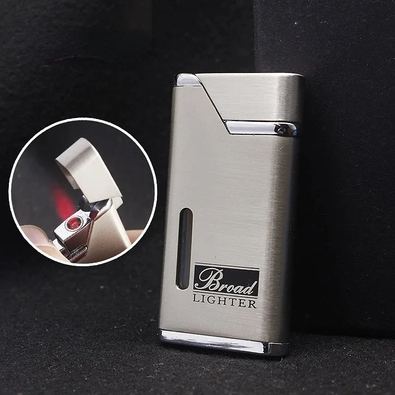 

Jet Torch Lighter Turbo Metal Lighter Windproof Butane Inflated Gasoline Cigarette Cigar Visible Gas Window Lighters Outdoor