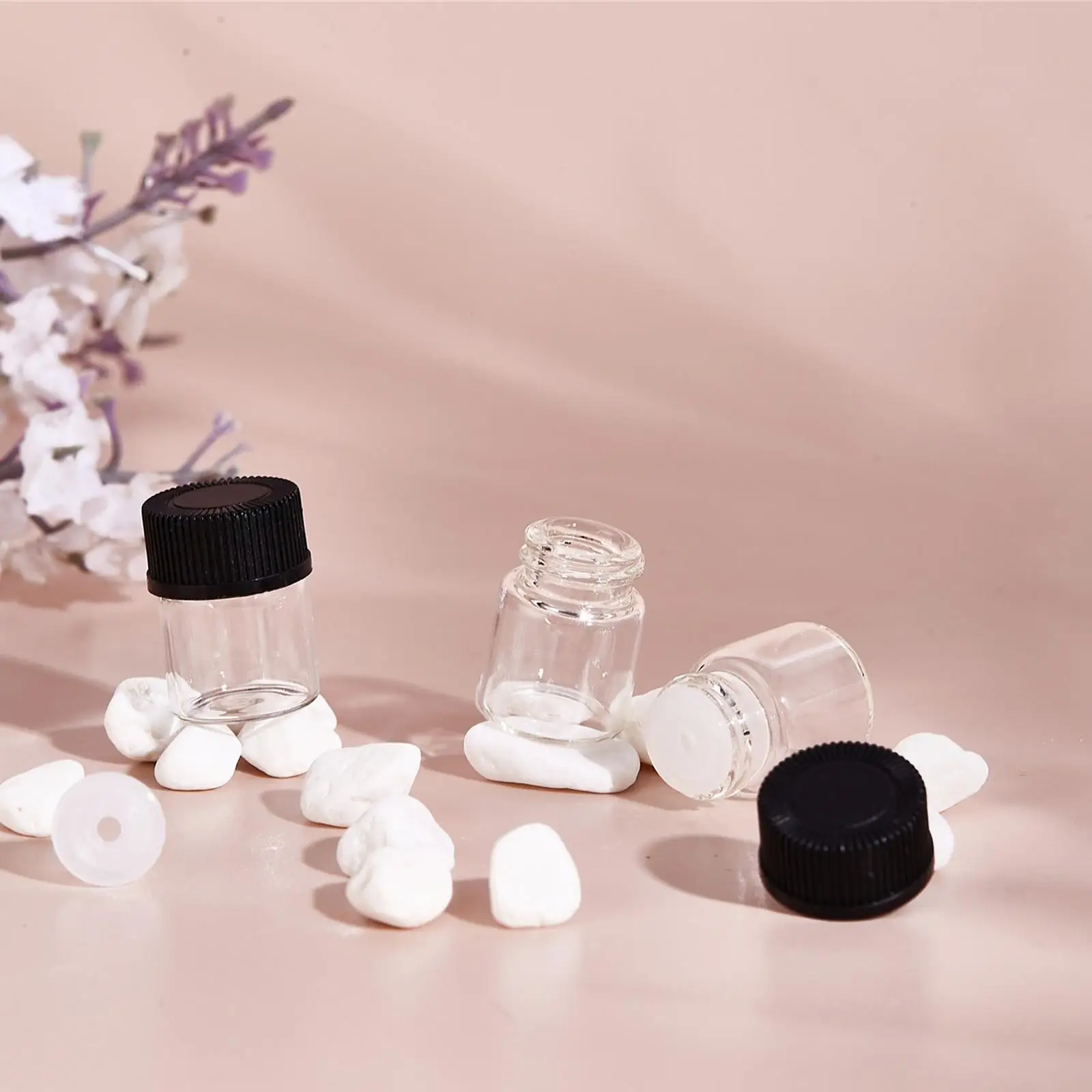 100 Pieces 1ml Essential Oil Bottles Diffuser Oil Blends Massage