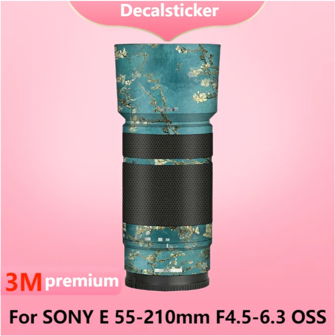 Per Sony E 55-210Mm F4.5-6.3 Oss Adesivo Per Obiettivo Della Fotocamera Decalcomania Protettiva Per La Pelle Pellicola Avvolgente In Vinile Cappotto P