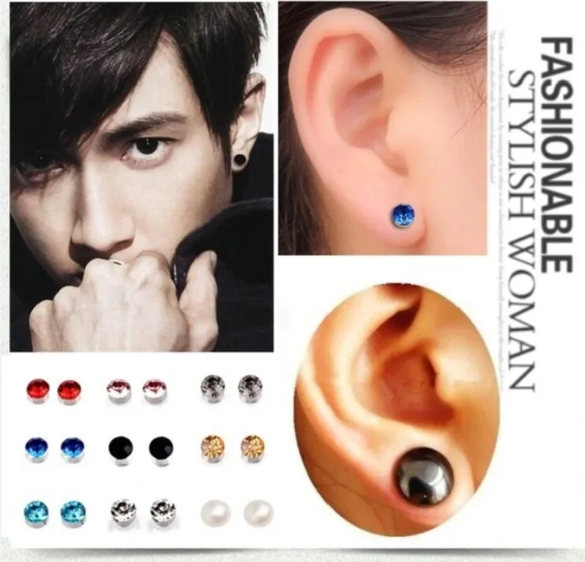 Acupressure Slimming Earrings Healthcare Weight Loss Stud Earring Healthy Stimulating Acupoints Gallstone Clip Magnetic Therapy for weight loss products,magnetic therapy bracelets