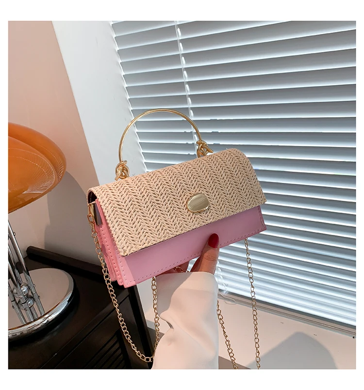 Fashion Pu Hasp Ladies Top-Handle Bags Braid Design 2024 New Brand Shoulder Bags for Women Free Shipping Bolsas Femininas