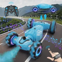 2.4G RC Drift Stunt Car Children Double Sided Flip 360 Degree Rotation Gesture Induction Deformation Twist Climbing Car Toy Gift 1