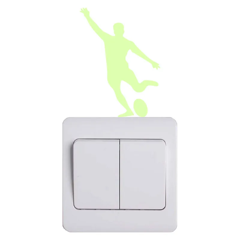 Sport Player Luminous Switch Sticker Glow in the Dark Wall Sticker DIY Home Decor Rugby/Ice Hockey/Lacrosse/Basketball/Ball Kick wall stickers,car stickers,self adhesive stickers,vinyl stickers,self adhesive wall stickers,vinyl wall stickers,glow in the dark stickers,chalkboard stickers,self adhesive switch paste