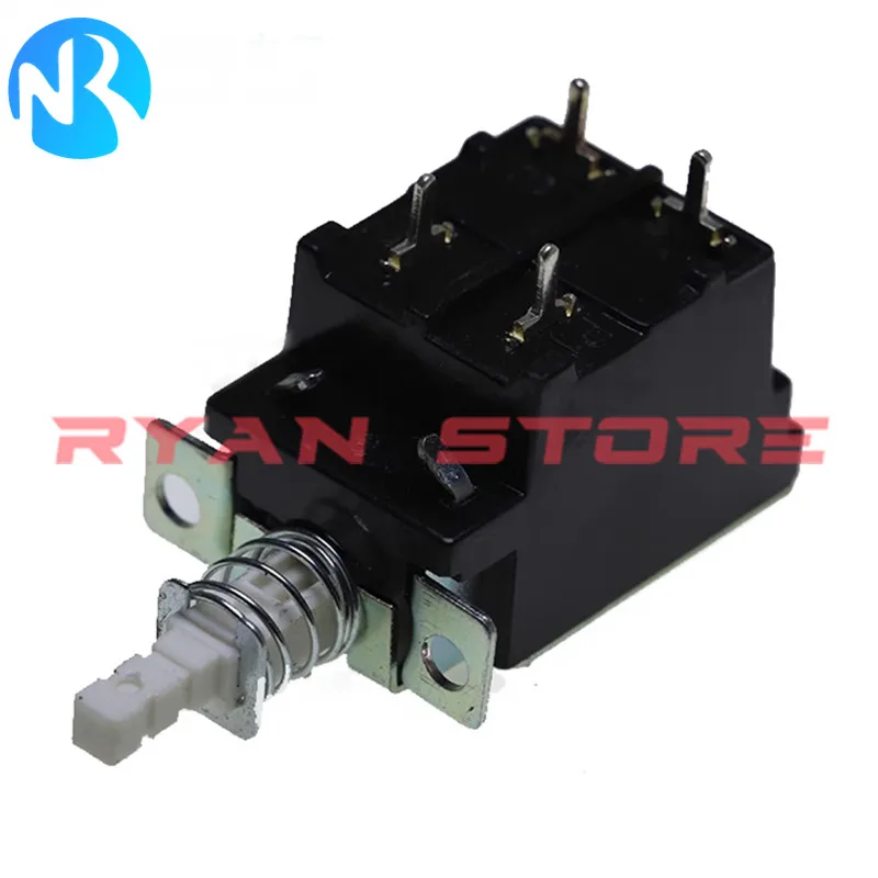 KDC-A11 DPST Push Button Power Switch - Locking, 8A 250VAC, 4 Pin, Black/Silver