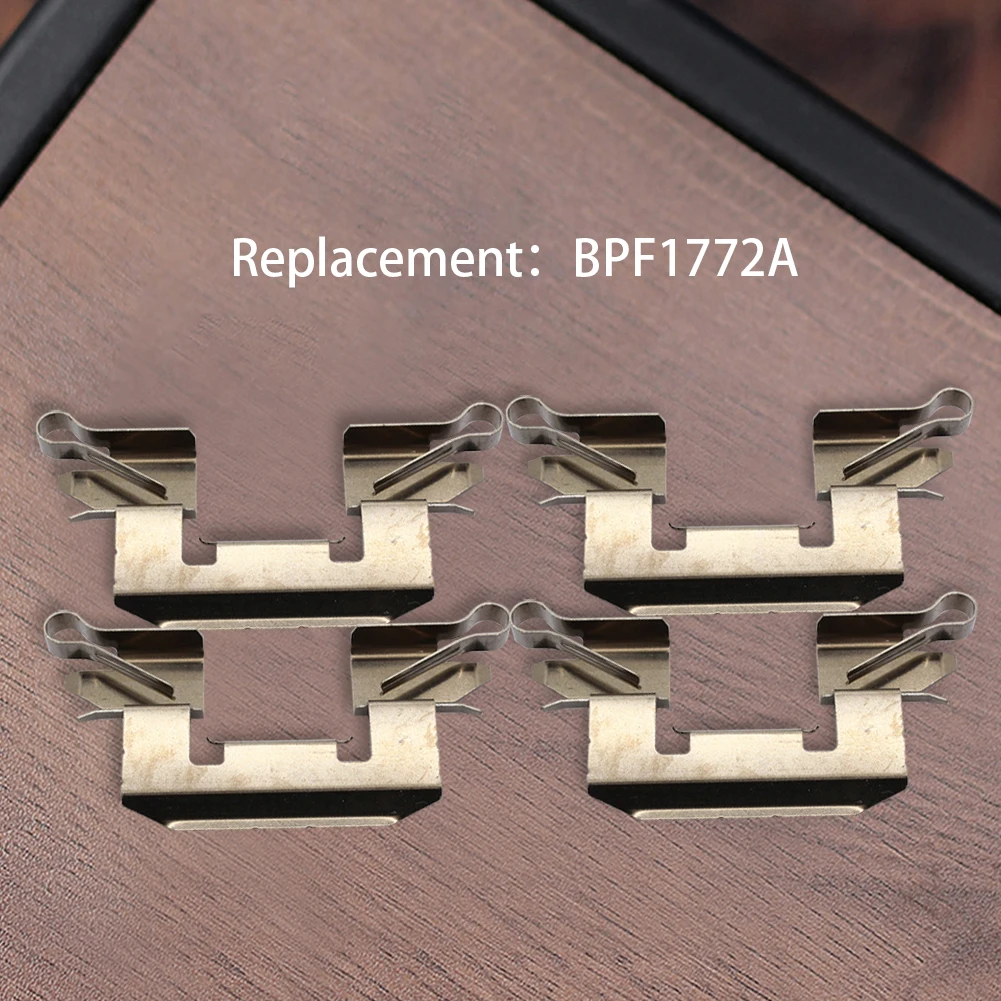 4Pcs 프론트 브레이크 패드 피팅 키트 심스 BPF1772A 포드 피에스타 MK7 2008-2017 용 프론트 브레이크 휠 실린더 서클립 가스켓
