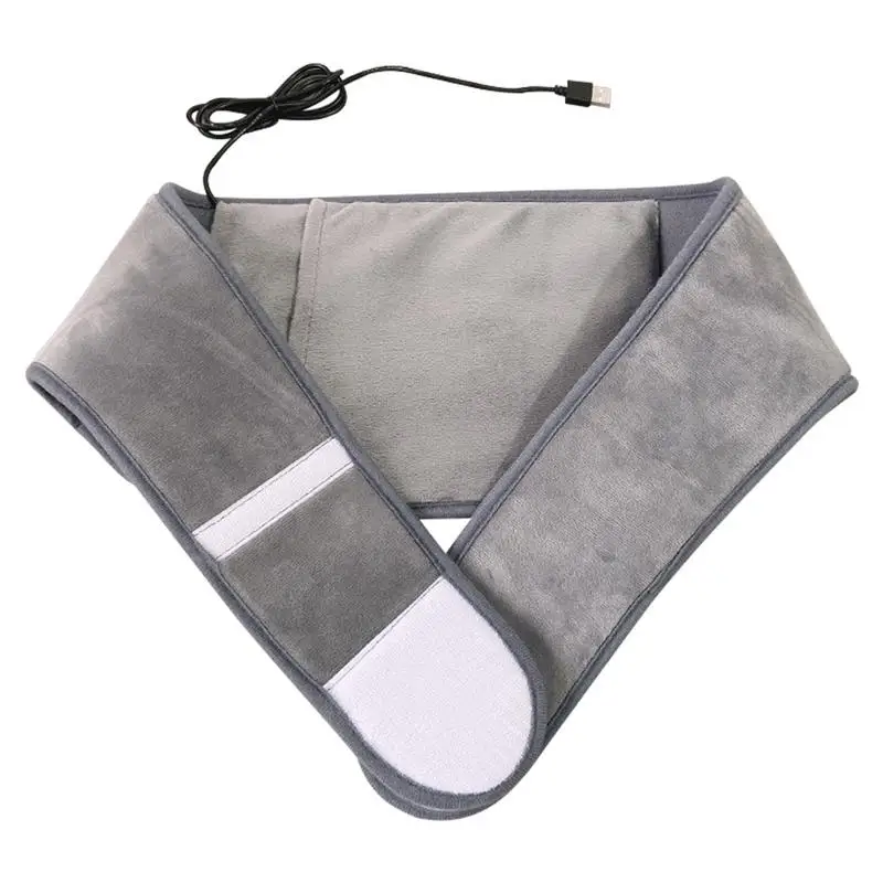 Cinturón de calefacción eléctrica USB, terapia magnética de cintura ajustable para alivio del dolor de pierna Abdominal Lumbar, calambre Menstrual