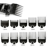 10Pcs Professional Hair Clipper Limit Guide Comb Trimmer Guards Attachment 1.5-25mm Universal Haircut Tool Clipper Limit Combs 1
