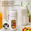 Portable Electric Juicer Cup for Smoothies, Shaved Ice, and Juices -12-Blade Stainless Steel Blender with Wireless Charging 1