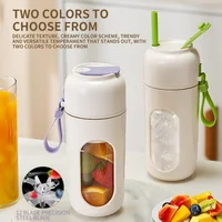Portable Electric Juicer Cup for Smoothies, Shaved Ice, and Juices -12-Blade Stainless Steel Blender with Wireless Charging 1
