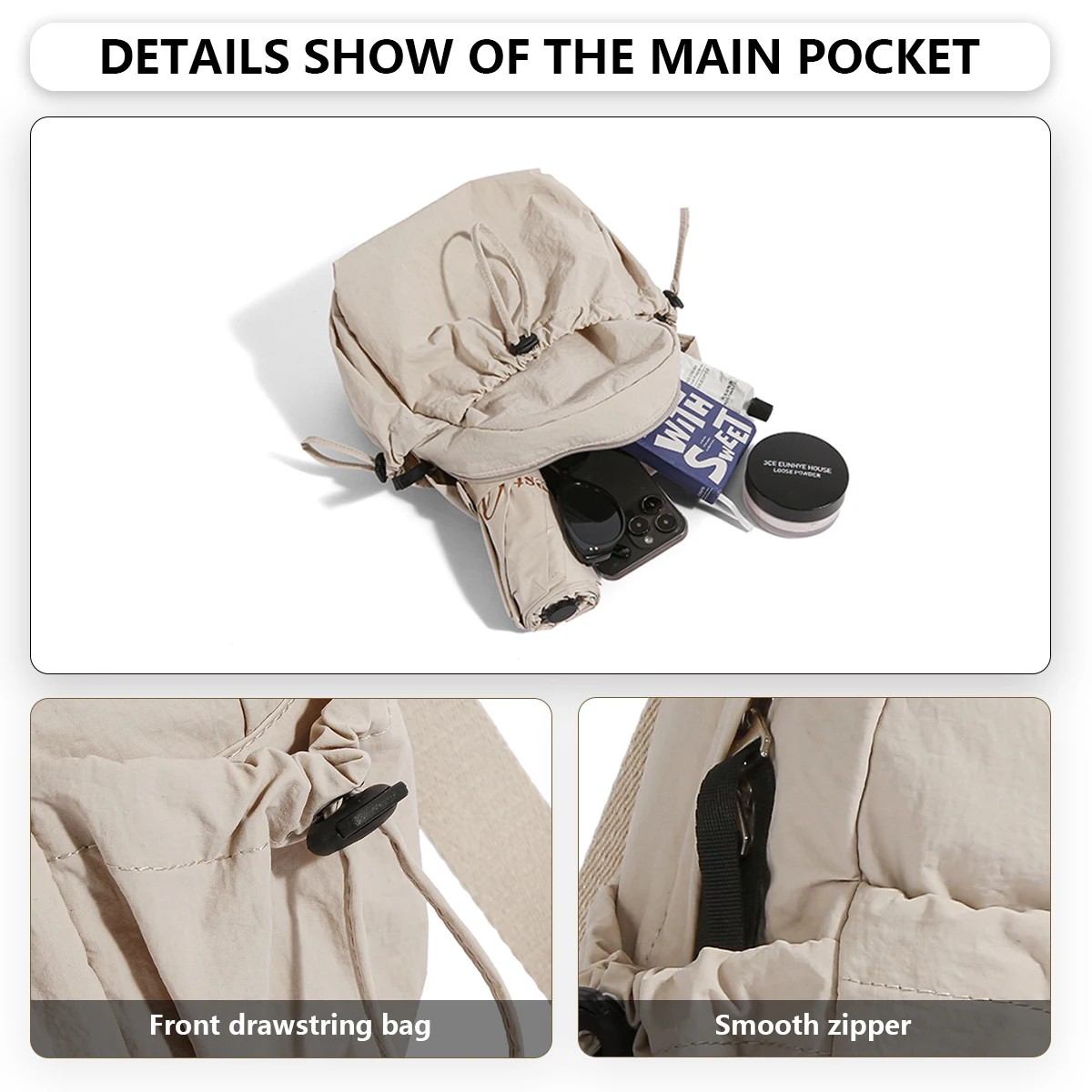 Lightweight Travel Backpack for Women, Casual Commuting Backpack, American-Style Large-Capacity School Bag for Men, Mommy Backpack for Walking with Kids, Hiking, Camping