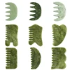 Natural Jade Comb Gua Sha Board Jade Massager For SPA Acupuncture Body Scraping Gouache Scraper Facial Skin Beauty Tool 1