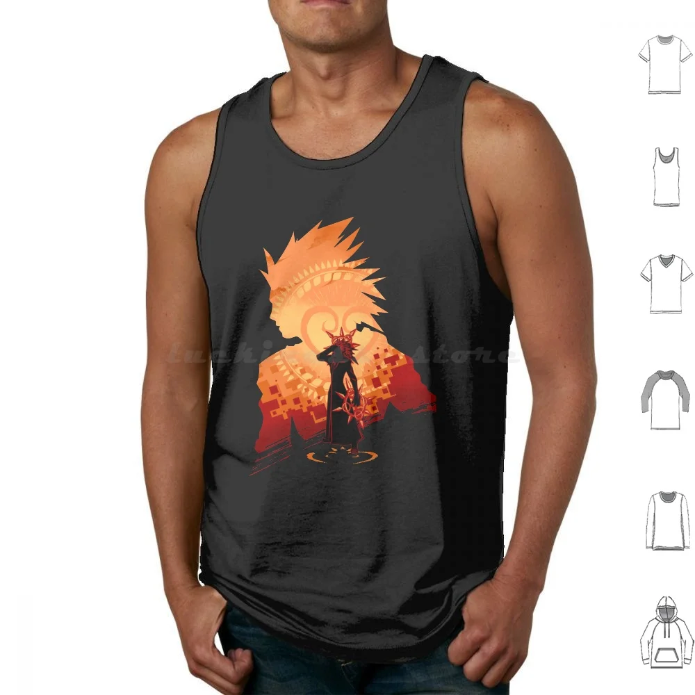 Keyblade Wielder Pop Ver Tank Tops Print Cotton Lea Lea Kingdom Hearts Kingdom Hearts Sora Hearts Kingdom Keyblade