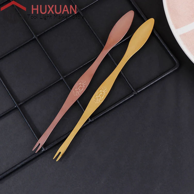 

1Pc Crab Fork Stainless Steel Crab Needle Professional Creative Crab Pick Crab Spoon Crab Tools Seafood Tools Accessories