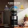 VEVOR Coffee Maker with Grinder, 12 Cup Grind and Brew Coffee Maker with 3 Brew Strength Control, 24-Hour Timer for Auto Brew 4