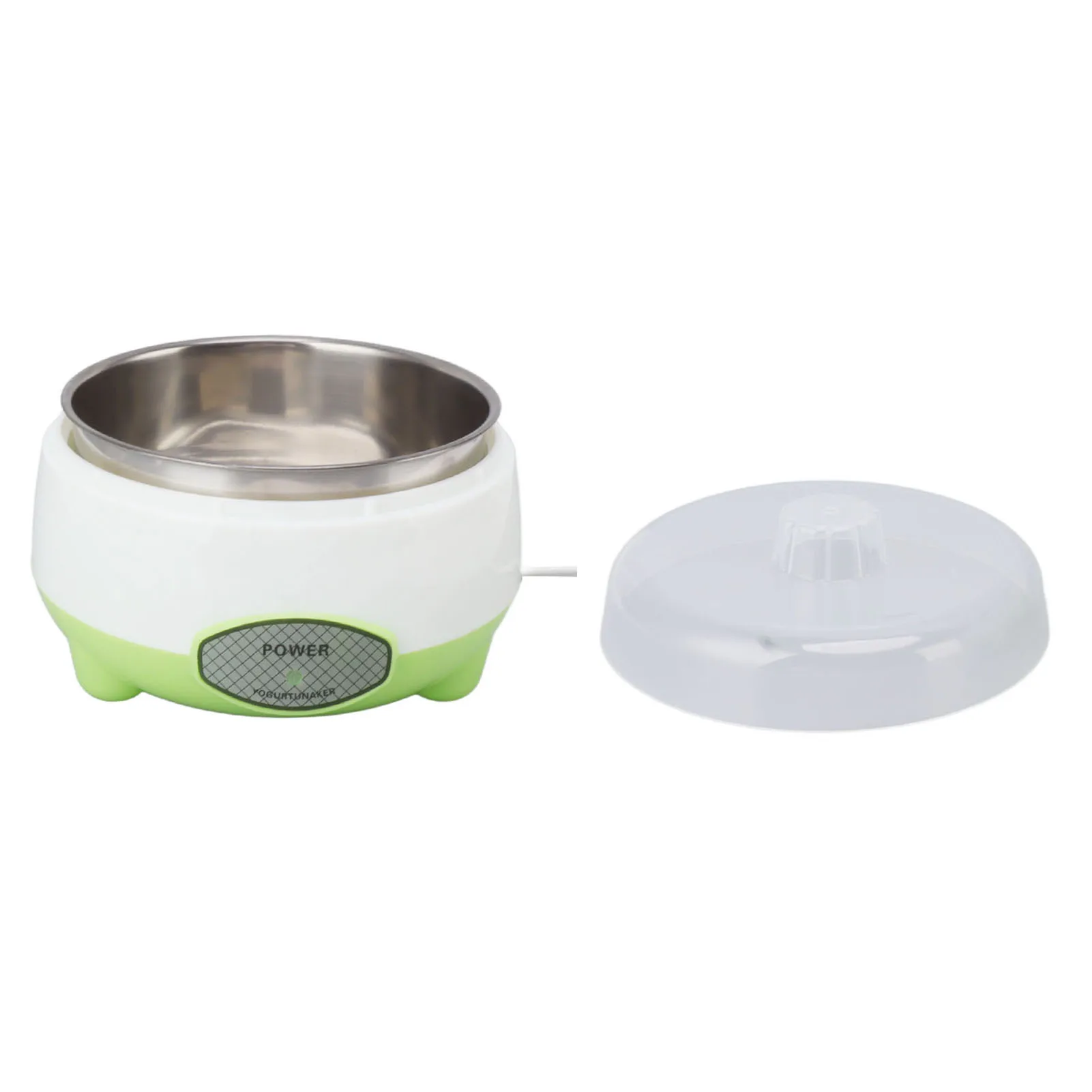 Compact Yogurt Maker Machine Stainless Steel Container Yogurt Maker for Homemade DIY Yogurt Green 15W 6