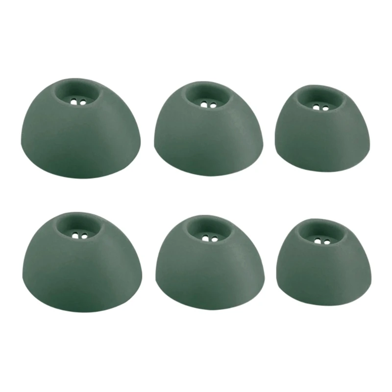 Comfortable Silicone Ear Tips - Replacement Earplugs in 3 Sizes (Small, Medium, Large) - Set of 3 Pairs