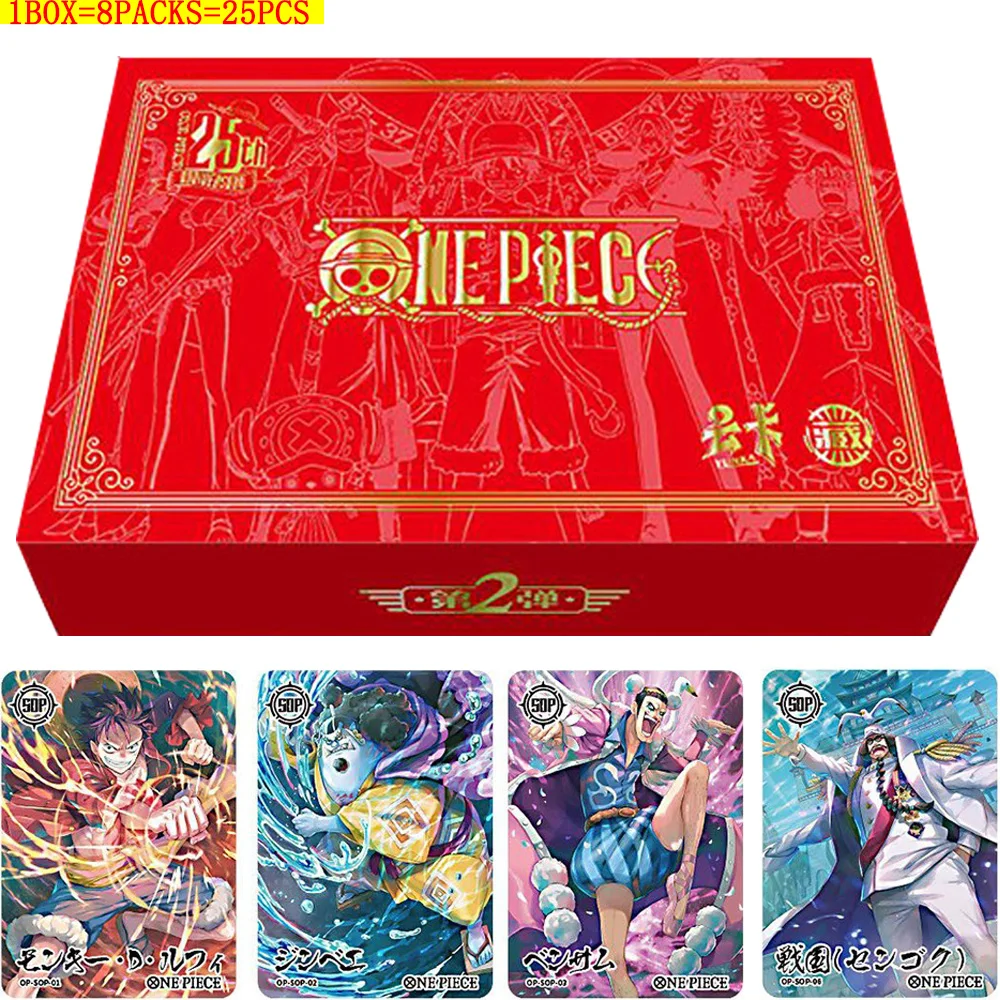 

New One Piece Card 26th Anniversary Edition Cards Anime Movie Character Luffy Nami Rare Collections Cards Children's Toys Gifts