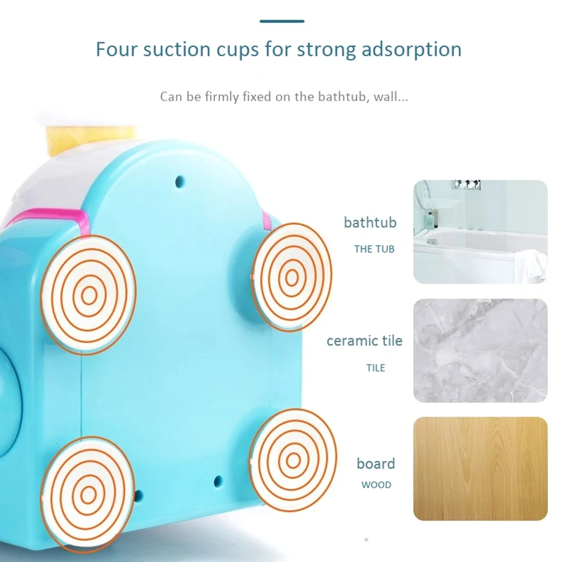 Ice Creams Maker Bubble Machine Bath Toys Fun Foam Bathtub Toy Gift Bath Toys For Children Bathing Water Bubble Machine 6