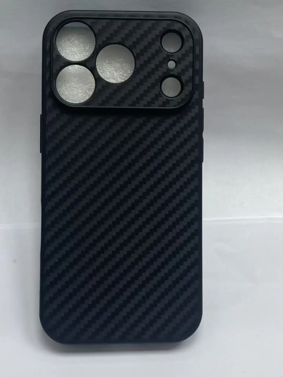 Sleek Carbon Fiber Texture Shockproof Phone Case - Soft Protective Back Cover