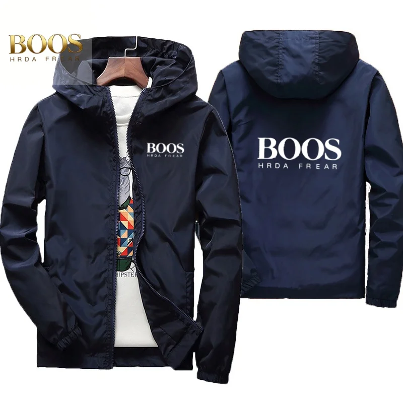 Boos 브랜드 가을 재킷 남성용 방수, 따뜻하고 방풍 캐주얼웨어 야외 방풍 재킷 야외 낚시복