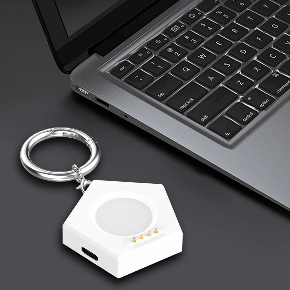 Magnetic Charger Wireless Charging Dock with Keychain Type-C/Micro Port for Oneplus Watch2 OPPO Watch X/4pro/3 Pro/3/2/SE