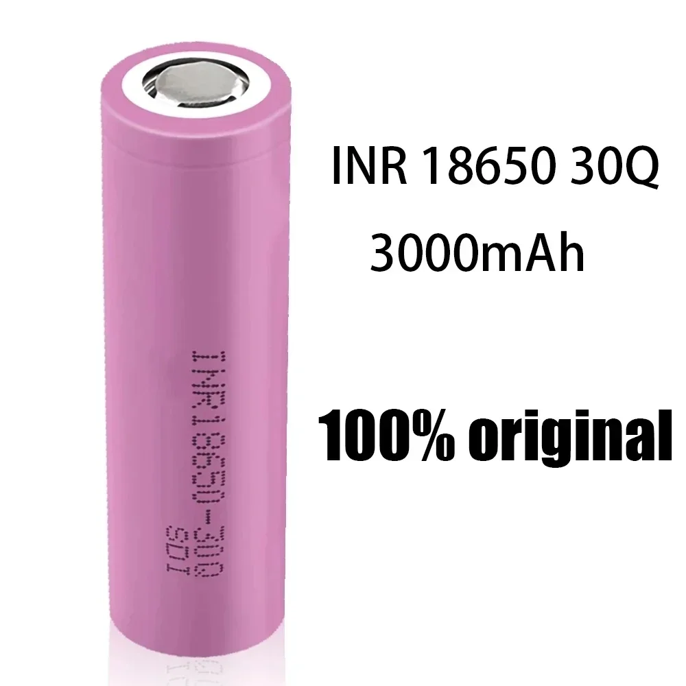 100% Оригинальный аккумулятор INR 18650 3,7 в 3000 мАч INR18650 30Q, литий-ионные перезаряжаемые батареи, высокая мощность разряда, большой ток 30 А