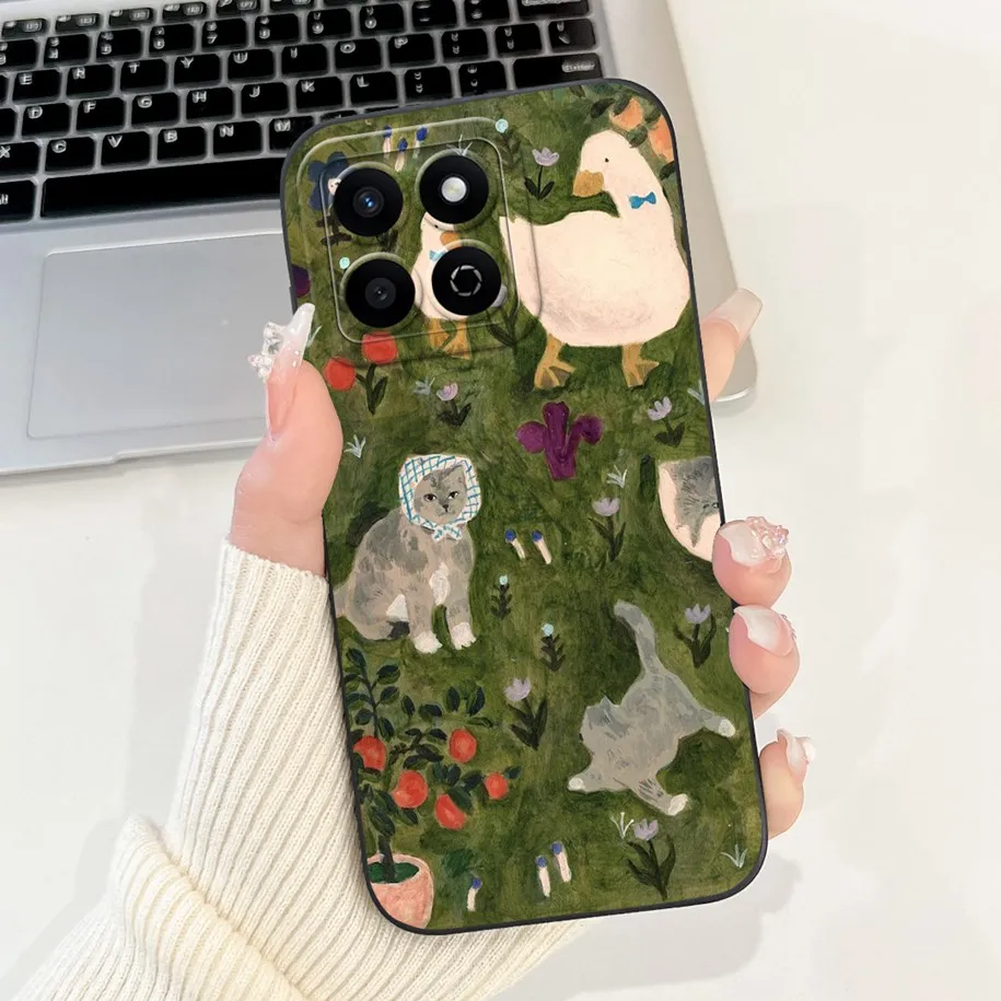 Cute Panda Cartoon Soft Silicone Matte Phone Case - Durable Protective Cover