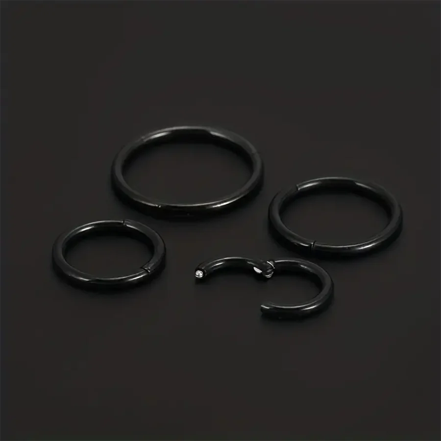 0,8 mm 20G Scharnier-Nasenring Hoop Septum Hoop Conch Daith Helix Lippenring Hoops Rook Tragus Ring Knorpel Ohrring Pirecing Schmuck – Detail 4