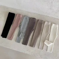 0-3Yrs Infant Baby Boys Girls Pure Color Pants Children's Clothes Pants Spring Summer Casual Kids Baby Girls Boys Pants 3