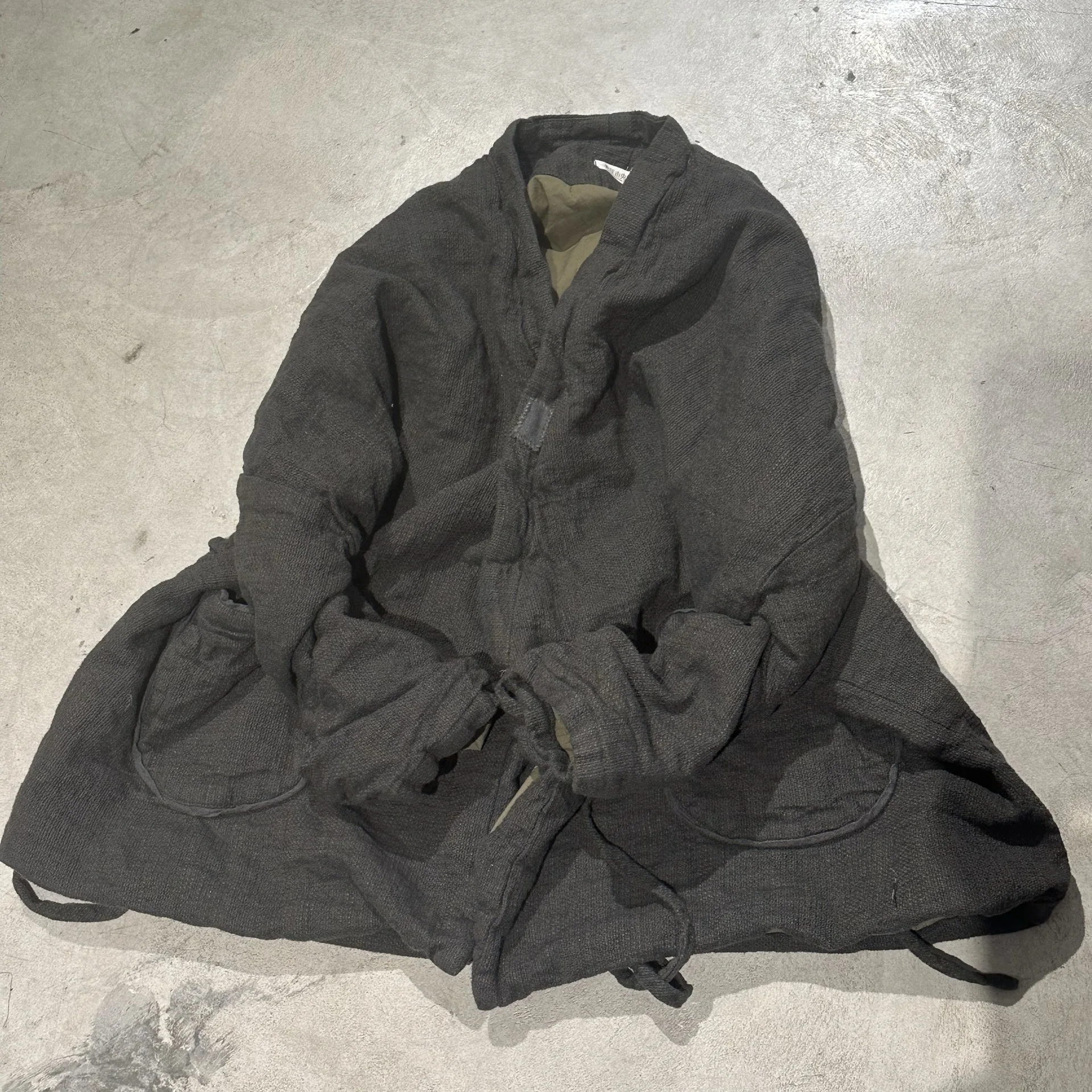 Winter Women Vintage Robe Trench Padded Cotton Cardigan Japanese Streetwear Loose Causal Kimono Parkas Coat Women Outerwear