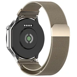 Milanese Loop Magnetic Metal Bracelet - Original No Gap Wristband, Comfortable and Stylish Strap for OnePlus Watch 3 (Starlight)