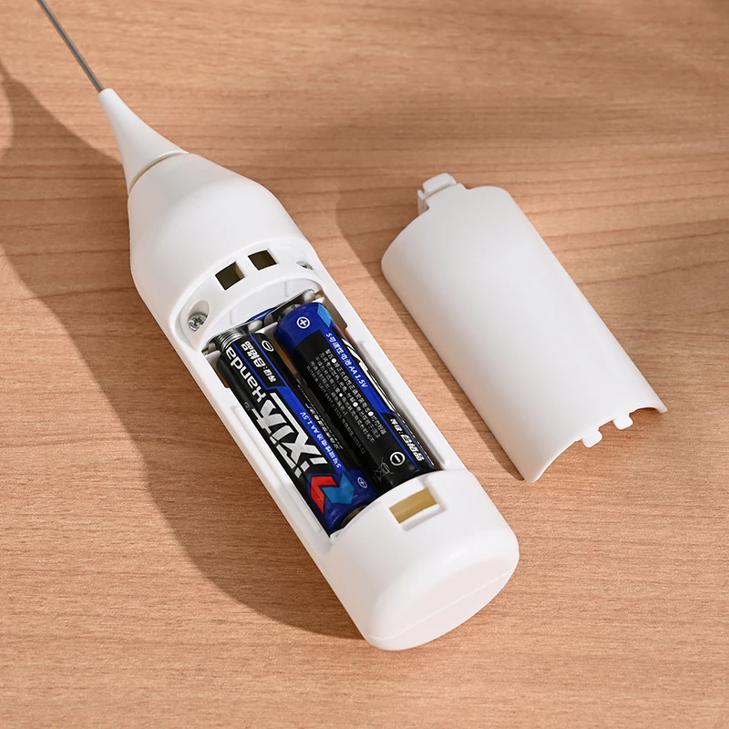 Battery powered milk frother, milk frother, AA size electric coffee mixer, egg beater, kitchen cream mixer, blender 5